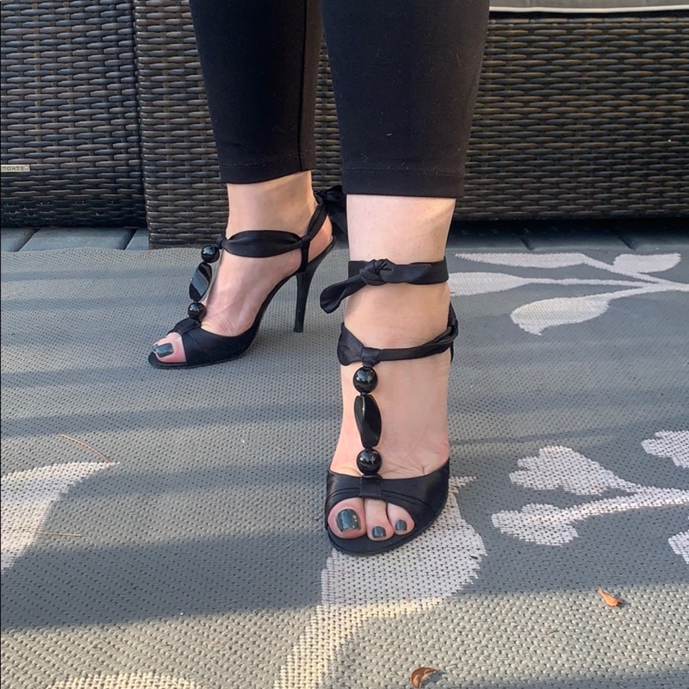 Mark Fisher Black geeks with satin ribbon